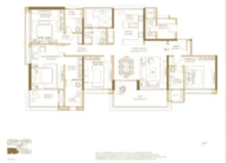 Tata Devanahalli 4 BHK Floor Plan by Tata Housing located in Devanahalli, Bangalore